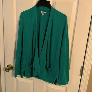Croft & Barrow green cardigan. Size M.